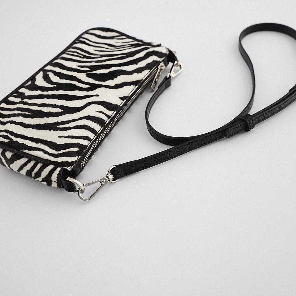 Zebra Print Shoulder Bag