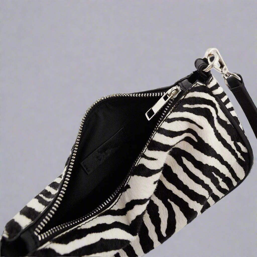 Zebra Print Shoulder Bag