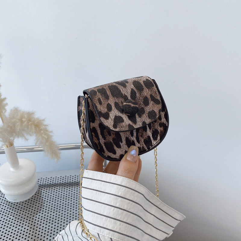 Mini Leopard Print Crossbody Bag