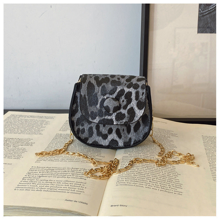 Mini Leopard Print Crossbody Bag
