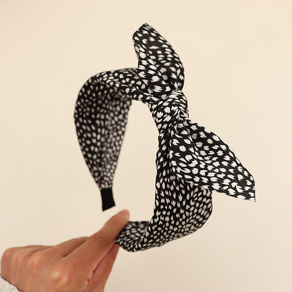 Leopard Bow Headband