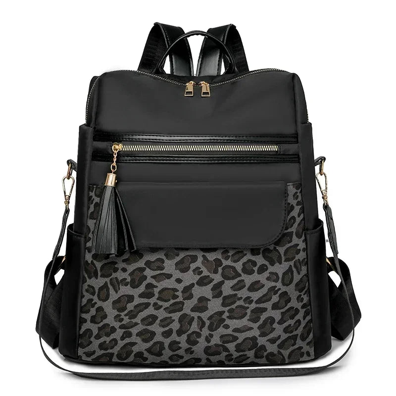Leopard Print Backpack