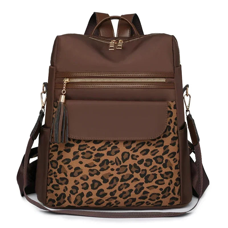 Leopard Print Backpack