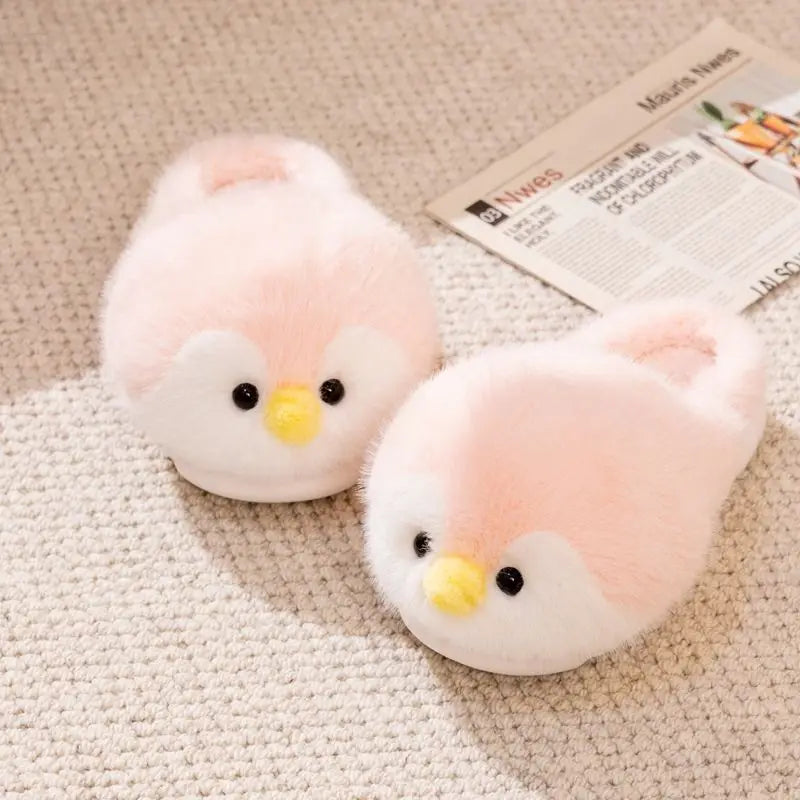 Fluffy Penguin Slippers
