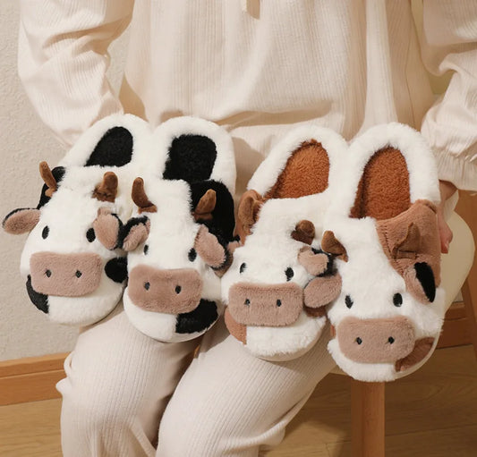 Moo Moo Plush Slippers