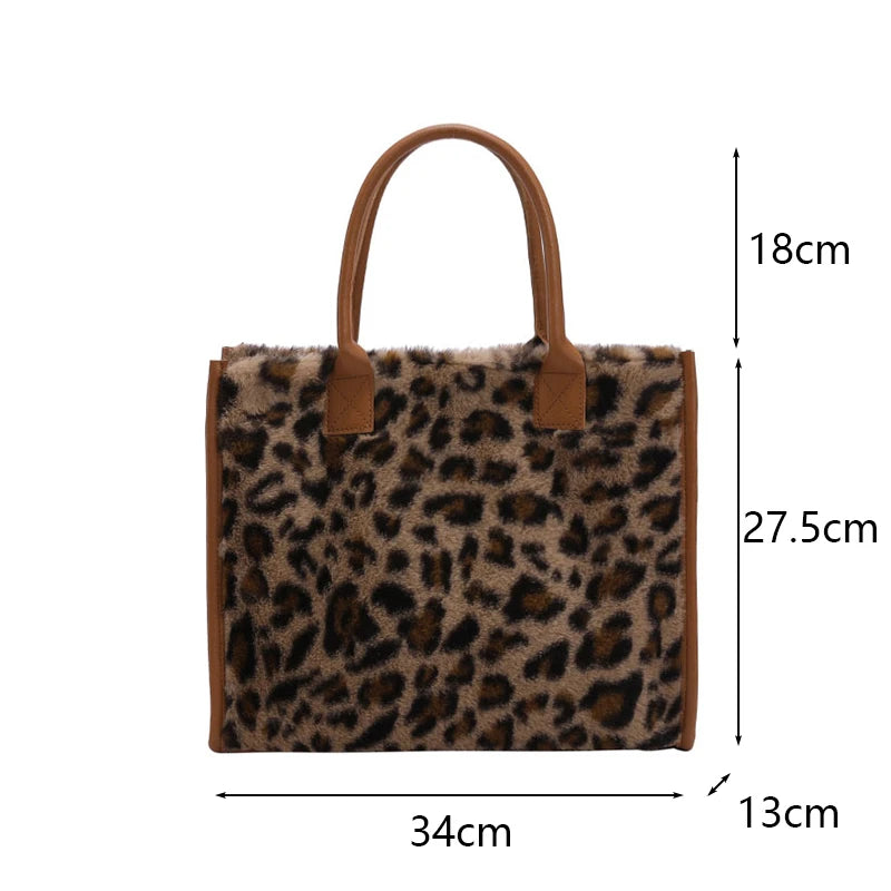 Faux Fur Shopper Tote