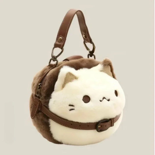 Cute Plush Cat Handbag