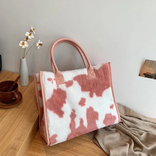 Faux Fur Shopper Tote