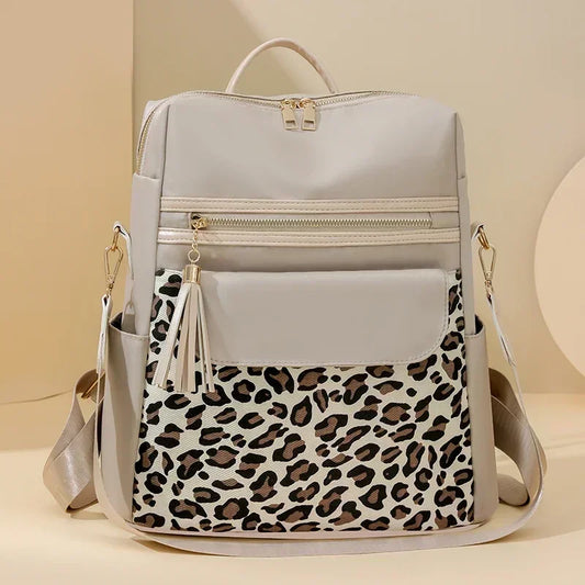 Leopard Print Backpack