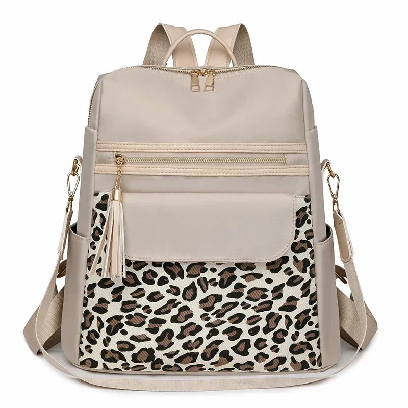 Leopard Print Backpack