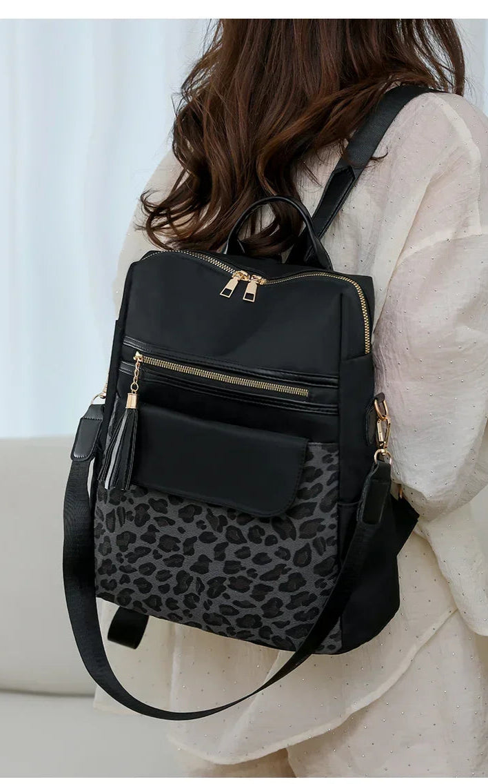 Leopard Print Backpack