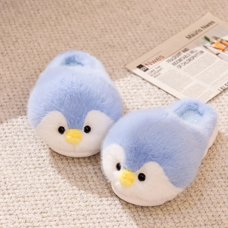 Fluffy Penguin Slippers