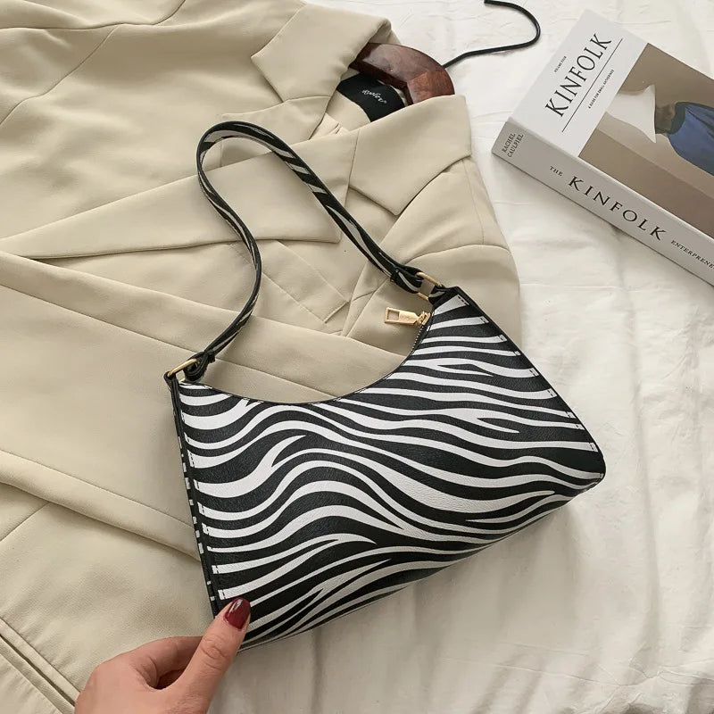 Animal Print PU Shoulder Bag