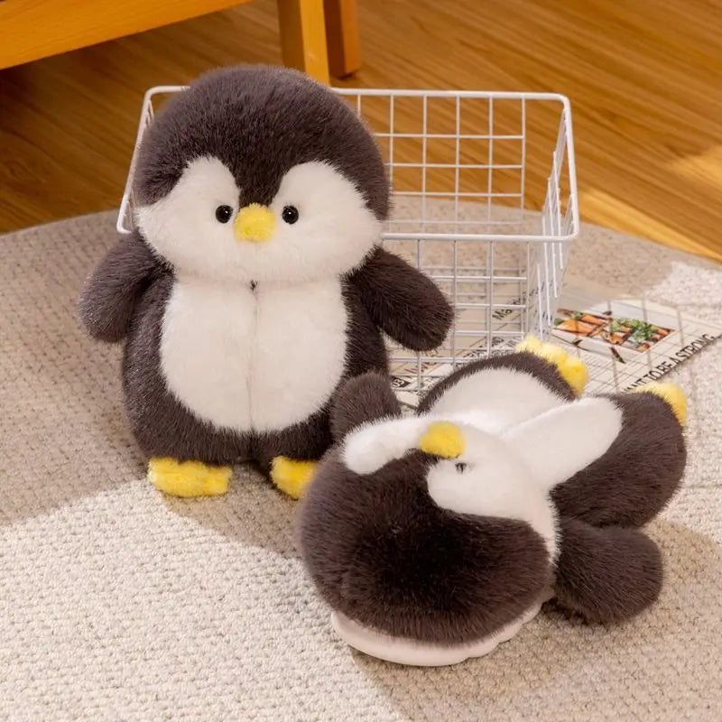 Fluffy Penguin Slippers