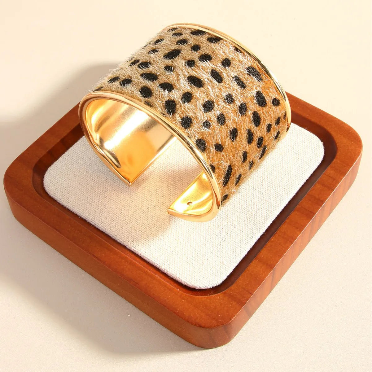 Leopard Print Cuff Bangles