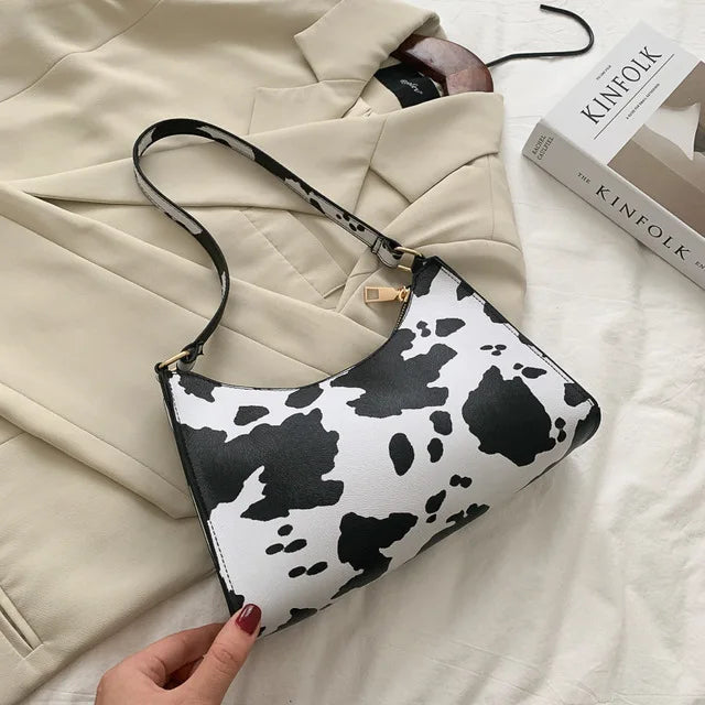 Animal Print PU Shoulder Bag