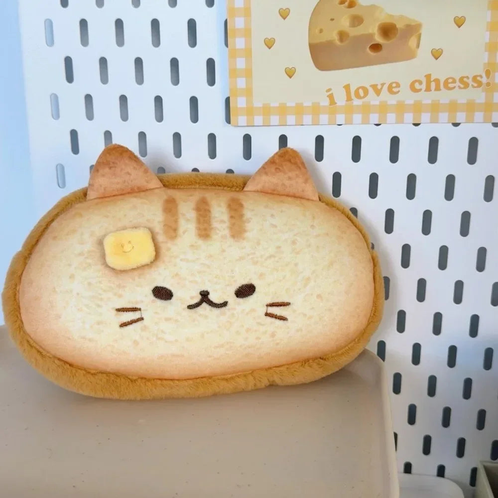 Cute cat toast pencil case
