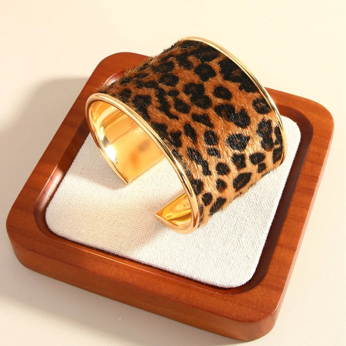 Leopard Print Cuff Bangles
