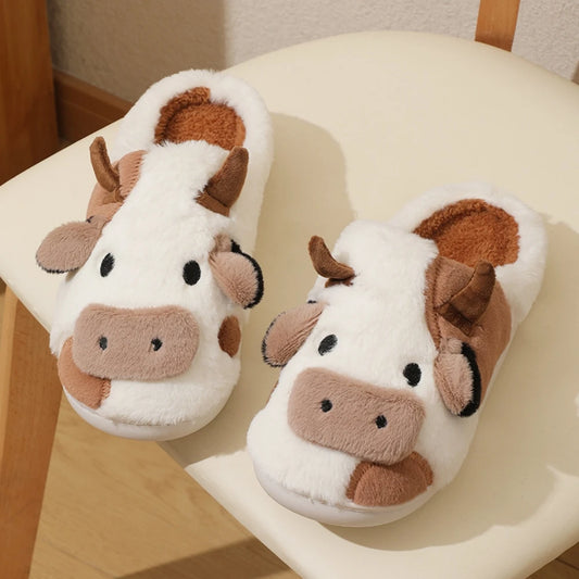 Moo Moo Plush Slippers