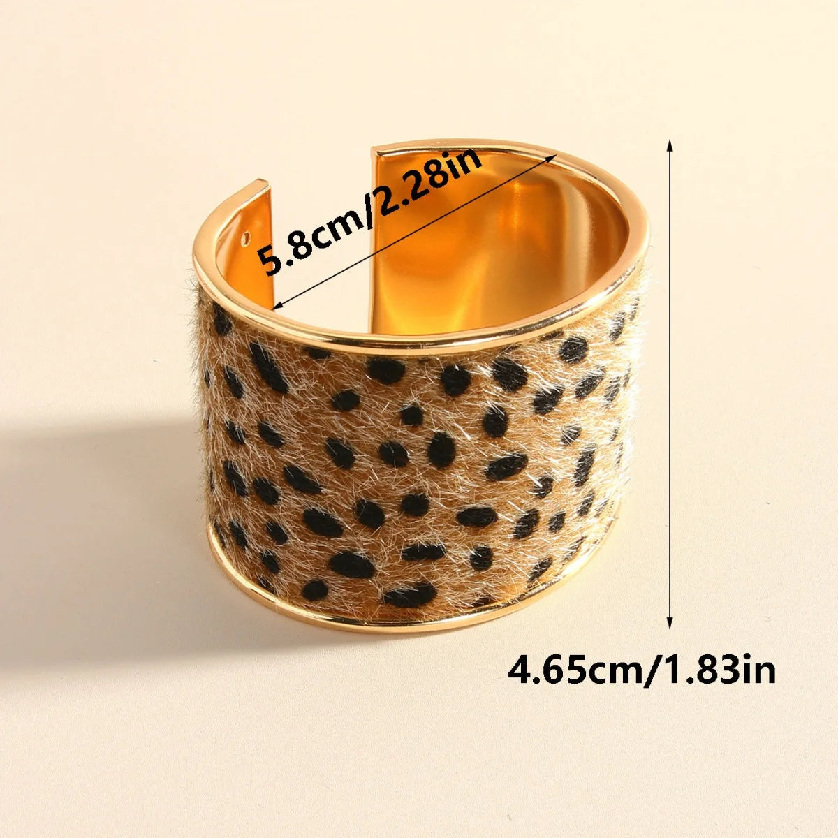 Leopard Print Cuff Bangles
