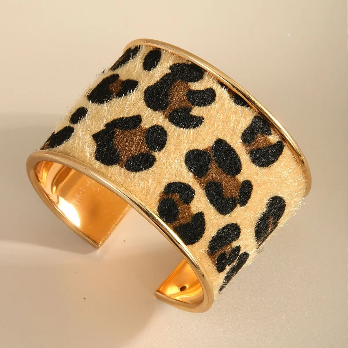 Leopard Print Cuff Bangles