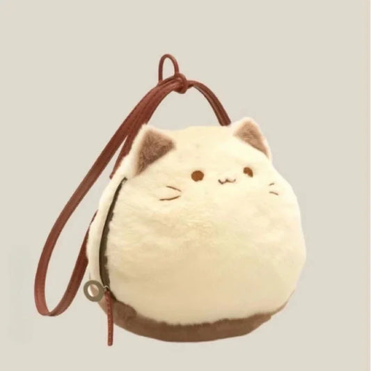 Cute Plush Cat Handbag
