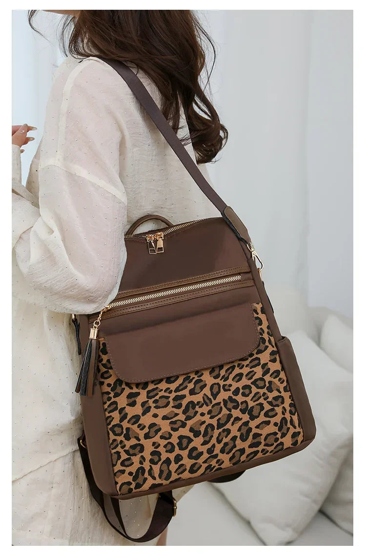Leopard Print Backpack