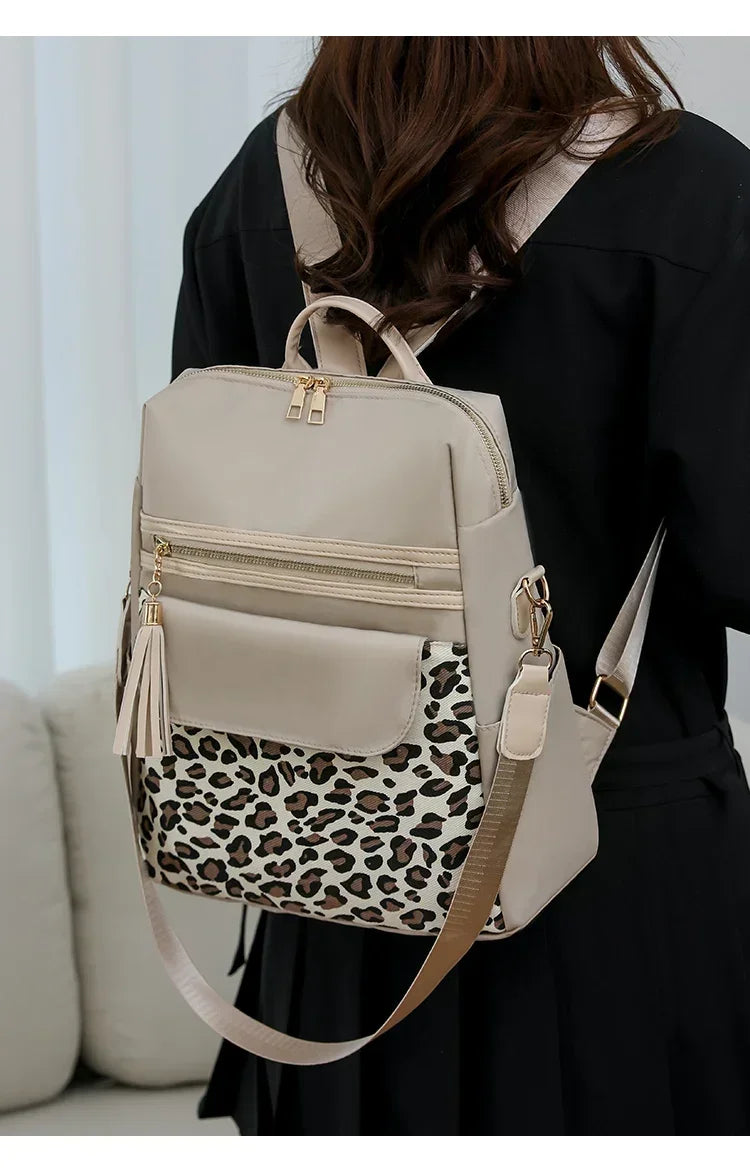 Leopard Print Backpack