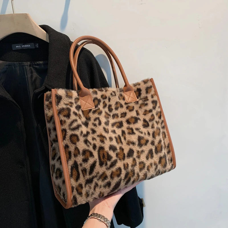 Faux Fur Shopper Tote