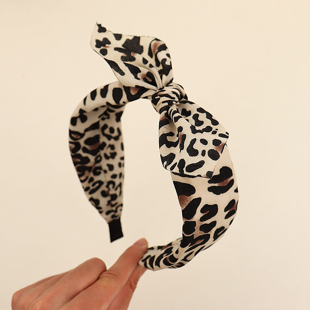 Leopard Bow Headband