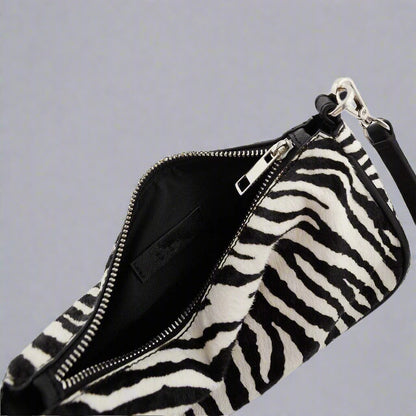 Zebra Print Shoulder Bag