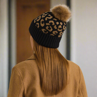 Leopard Print Beanie
