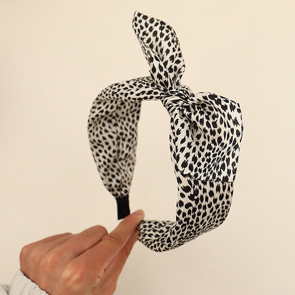 Leopard Bow Headband