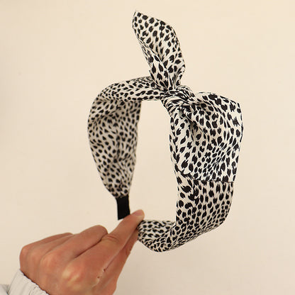 Leopard Bow Headband