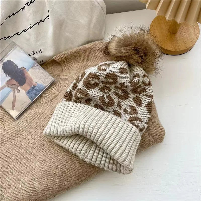 Leopard Print Beanie