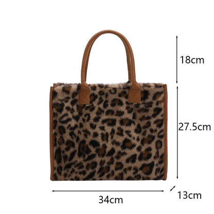 Faux Fur Shopper Tote