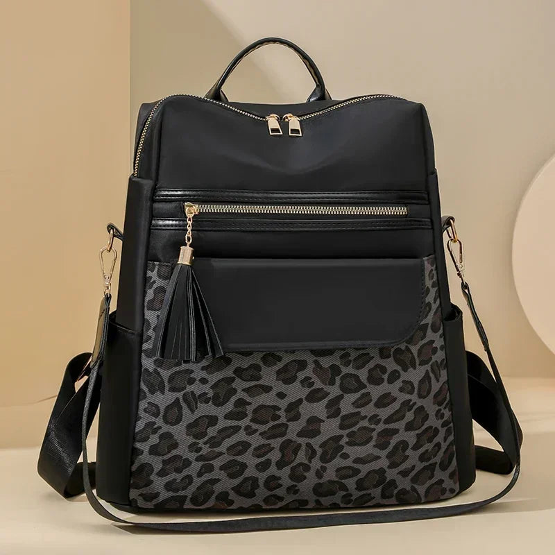 Leopard Print Backpack