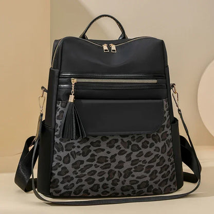 Leopard Print Backpack