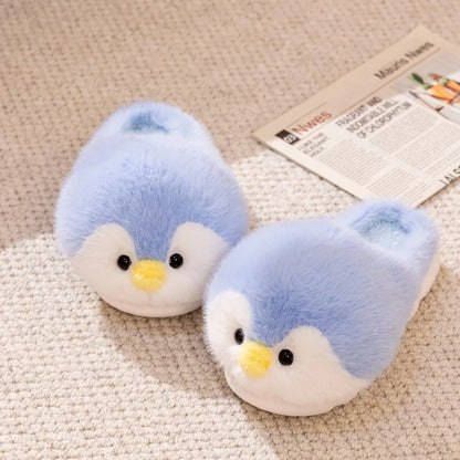 Fluffy Penguin Slippers