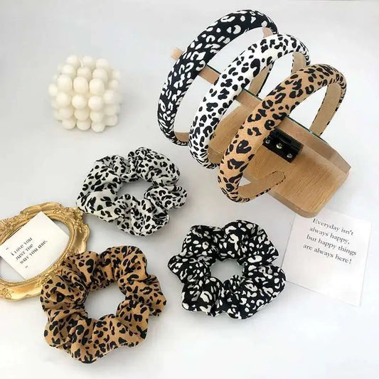 Leopard Print Headband / Hairtie