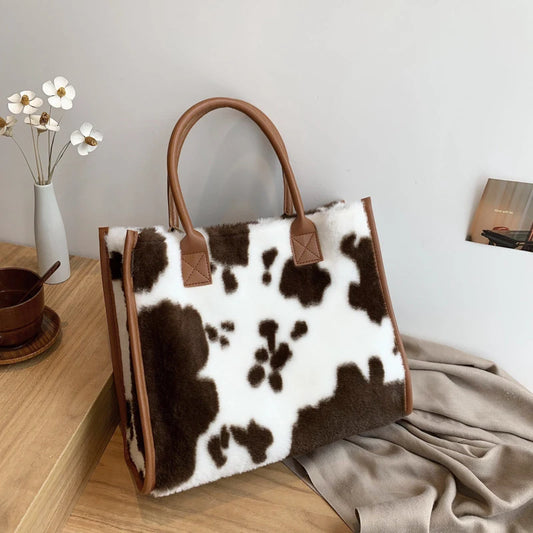 Faux Fur Shopper Tote