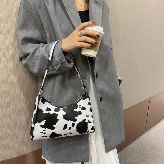 Animal Print PU Shoulder Bag