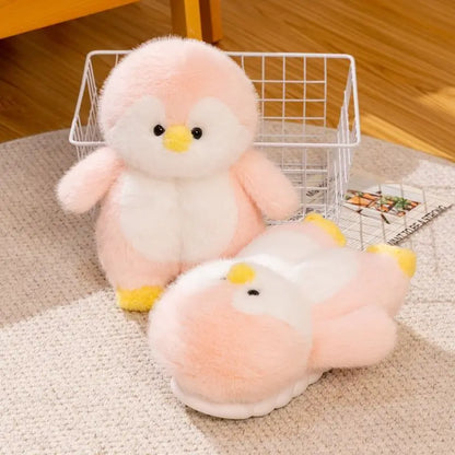 Fluffy Penguin Slippers