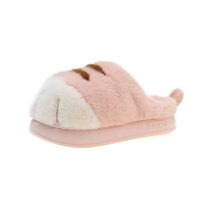 Fluffy Cat Paw Slippers
