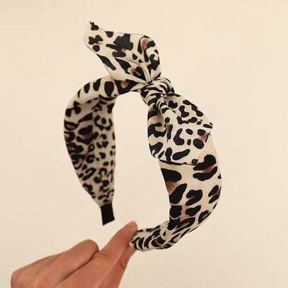 Leopard Bow Headband