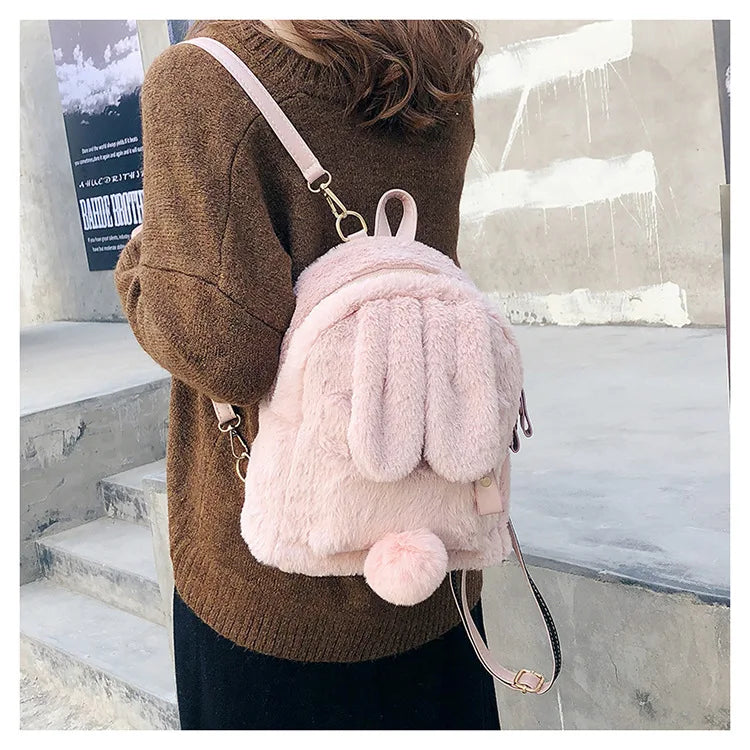 Plush Bunny Backpack